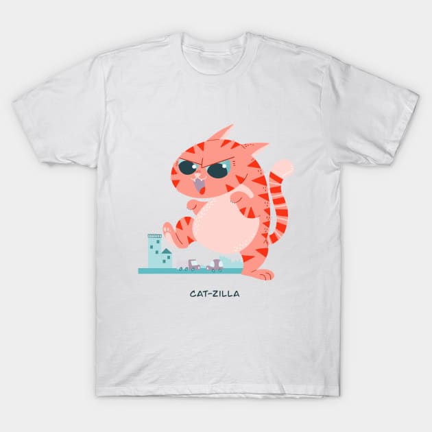catzilla T-Shirt by Angela Sbandelli Illustration and Design